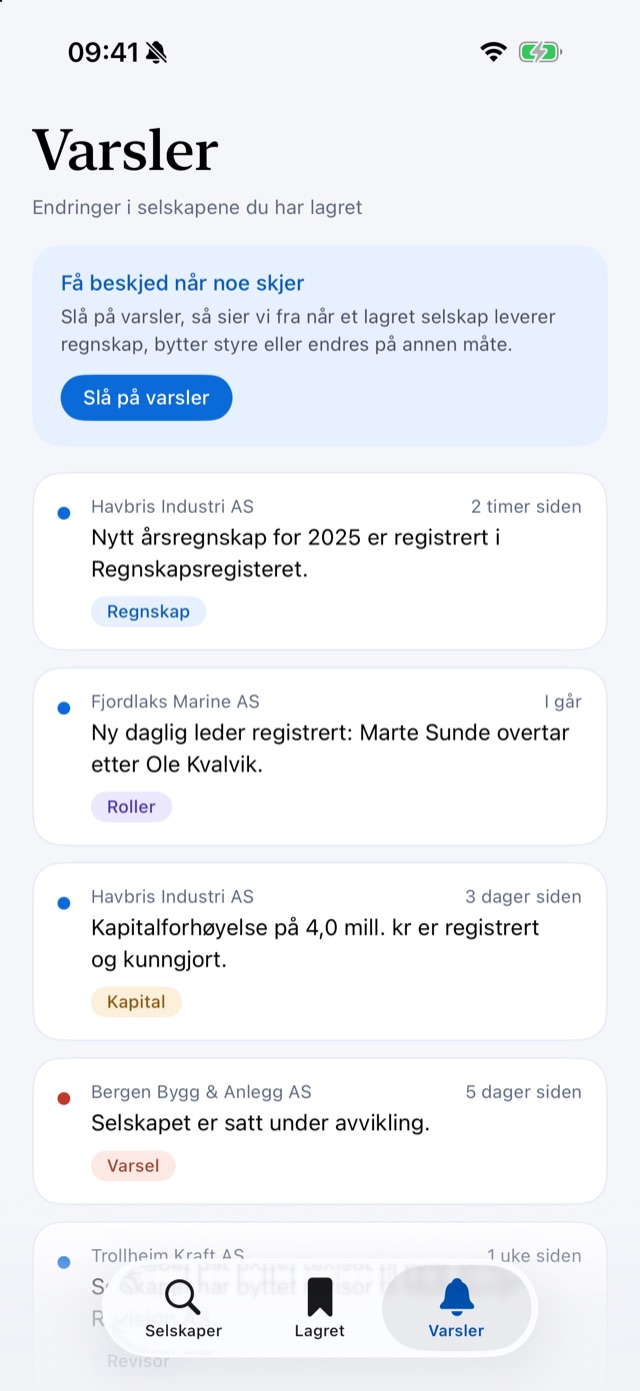 Varsler om nytt regnskap, ny daglig leder og kapitalforhøyelse